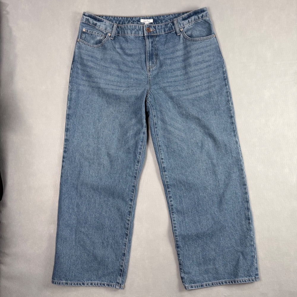 Torrid Lovesick Ultra Loose Vibe Jeans Womens 12R Blue NWT Wide Leg Baggy Denim